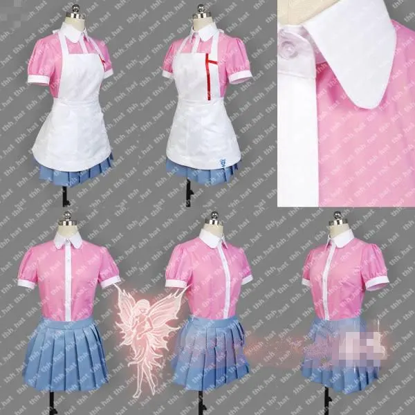 Adult/kids cosplay costume Dangan Ronpa 2 Danganronpa Mikan Tsumiki Dress Cosplay Costume Custom Made Free Shipping