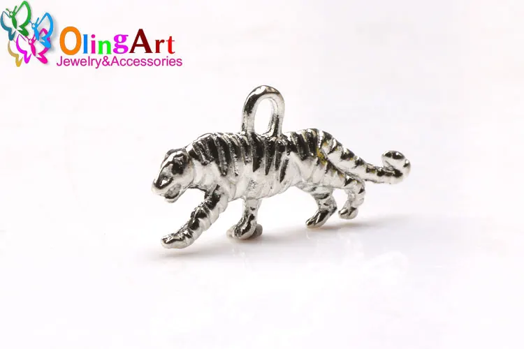 22mm 12 teile/los Tiger Form Charms Anhänger DIY Schmuck Machen Für Handgemachte Armband Halskette Schlüssel Kette Zubehör – Detail 6