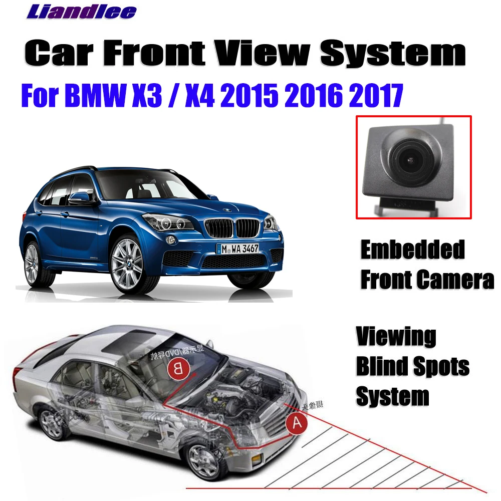 Car Front View Camera For BMW X3 X4 F25 F26 E83 G01 G02 2015 2016 2017 Front CAM Full HD CCD Accessories