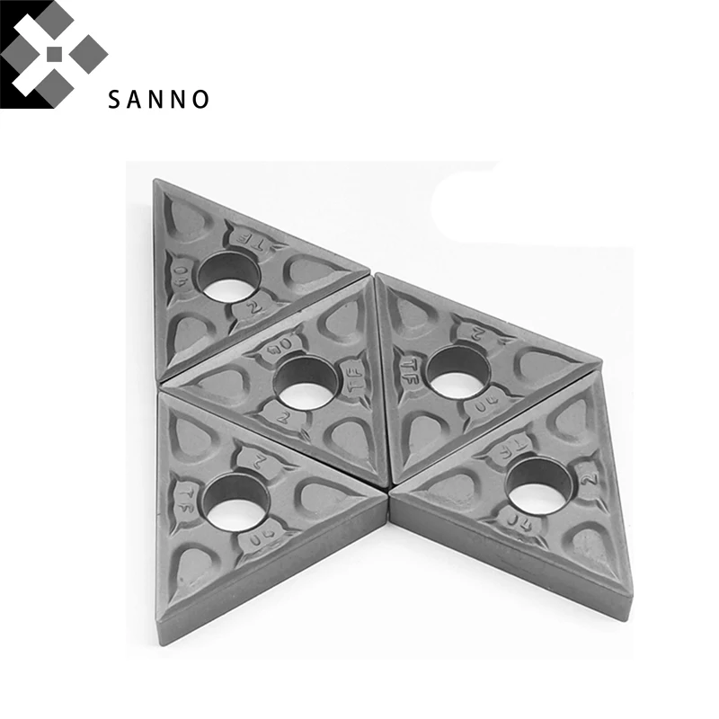 

TNMG220408-TF IC908 triangle shape external turning inserts, cutting blade cnc carbide inserts