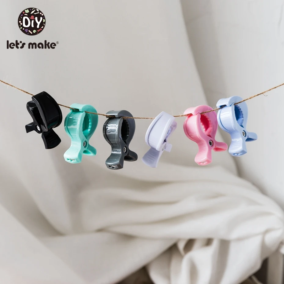 

Let's make Stroller Plastic Clip Pram Clips 5pc/lot Multiple Colour Baby Shower Gift Universal Clip Baby Nursing Accessories