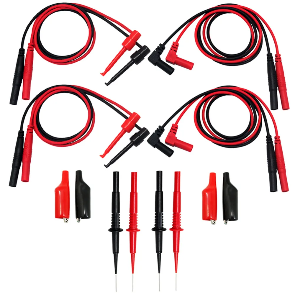 2 Sets AideTek needle tip test leads set  multimeter test alligator clips 2TLP20155