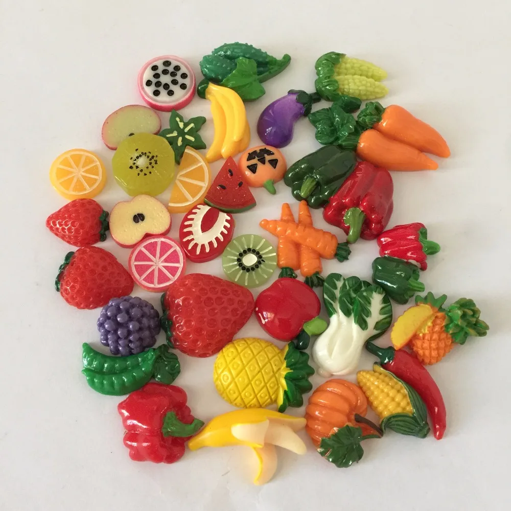 

flatback resin,Mixed resin vegetables and fruits.Resin Flatback Cabochon for phone/jewelry decoration,DIY,Free shipping!