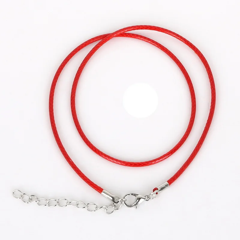 

10Pcs/lot 2MM Lobster Clasp String Adjustable Waxed Nylon Cord Leather Braided Rope Necklace&Bracelets Charms Findings
