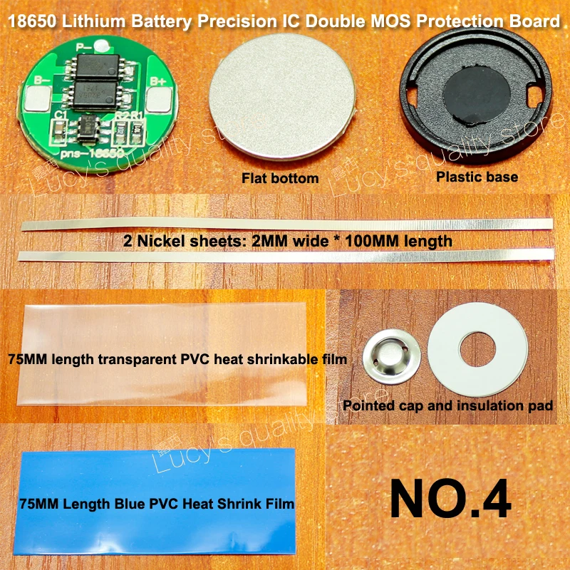 10set 18650 lithium battery precision IC G3JK double MOS protection board 4.2V single string power protection board 6A curren
