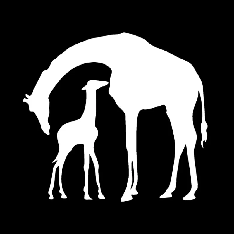 Giraffe With Baby Fashion Stickers SUV Bumper Laptop Creative Classic personality Car Styling Vinyl Decals