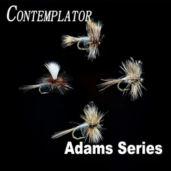 CONTEMPLATOR 4styles 14#16# Adam Series flies 5pcs/box quintessential dry fly adam parachute wulff irrestible fly fishing lures