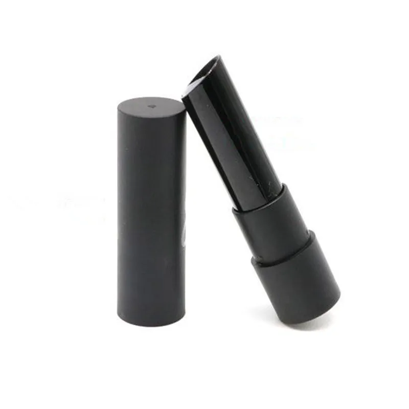 Cosmeitc Makeup Lipstick Container, DIY Empty Round Black Lipstick Tube, Aluminum Tube for Lip Rouge F20172808