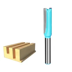 1 adet 1/4*3/8 düz planya kesici frazier freze kesicisi bıçak ahşap aracı fresa cnc router bit için ahşap fresa 9271