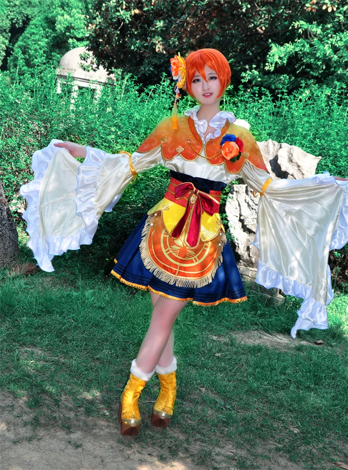 love live RIN HOSHIZORA seven lucky gods Shichifukujin awakening cosplay costume Halloween anime dress free shipping