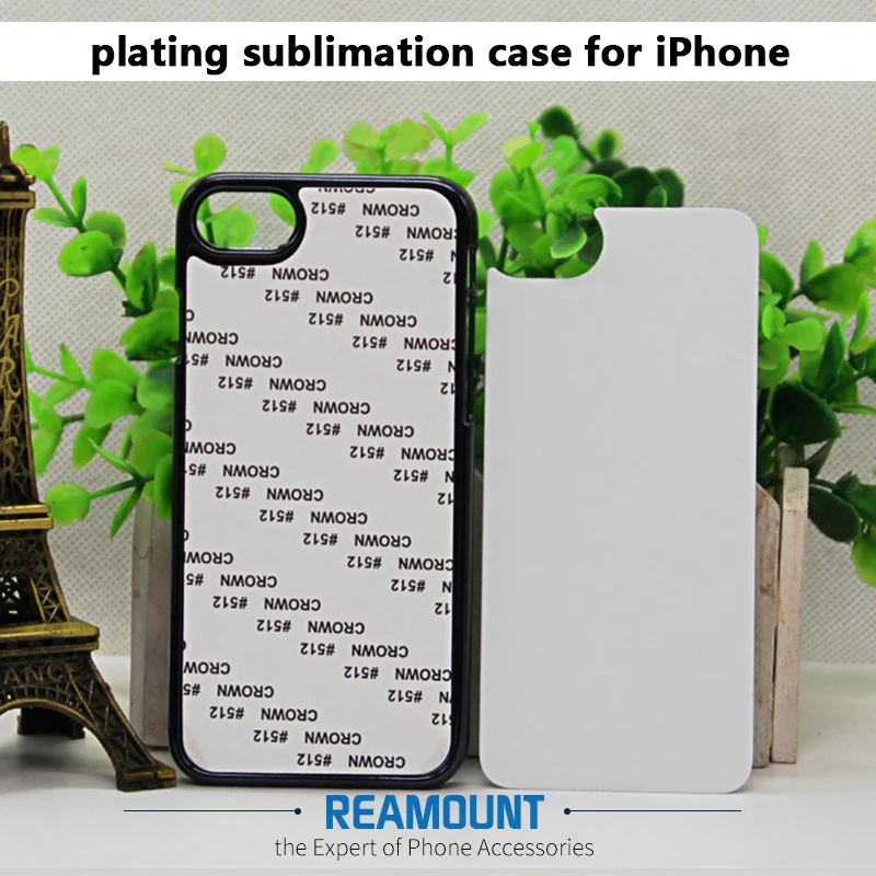 300 pcs Newest 2D Plating Sublimation PC case  Phone Case for Samsung S6 edge  Note 3 for iPhone 6 7 7plus