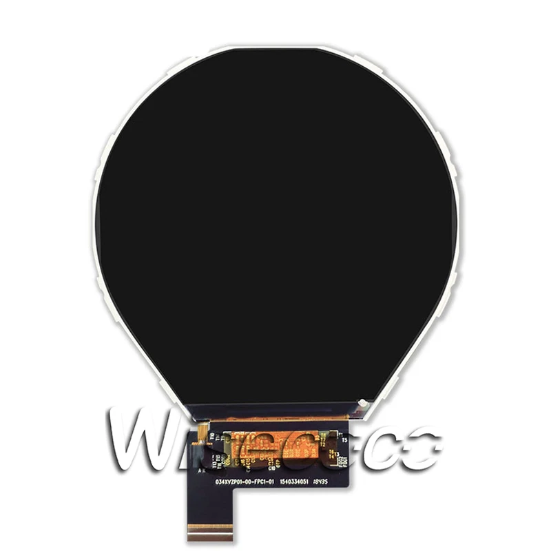 Imagem -03 - Inch Inch Polegadas Circular Redonda Painel Lcd 800*800-compatível Mipi Driver Board para Faça Você Mesmo Projeto Inteligente Wareable 3.4