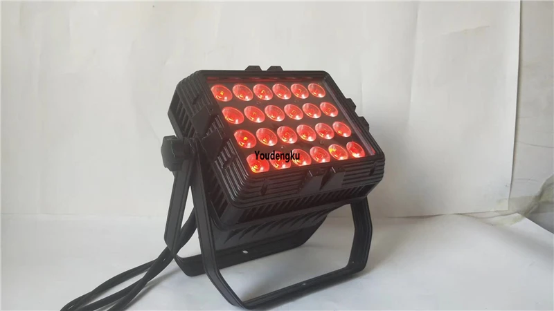 2 pieces Rainproof 24*10W dmx512 controlled ip65 RGBW city color light rgbw 4in1 led wall washer