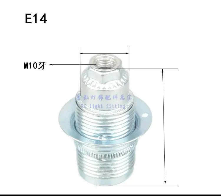 Iwhd Aluminium Douille E27 Socket Lamp Houder Voor Hanglamp Retro Soquete Fitting E14 E27 Lamphouder Basis Lamphouder