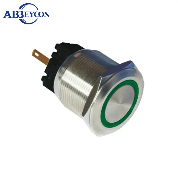 

IN46 Abbeycon metal stainless steel anti-vandal IP67 25mm ring led panel mount led indicator