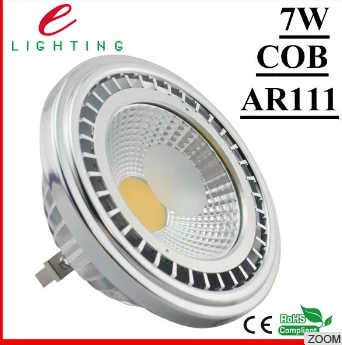 

COB G53 7W AR111 QR111 12V AC110V AC220V LED Spotlight bulb Free Shipping