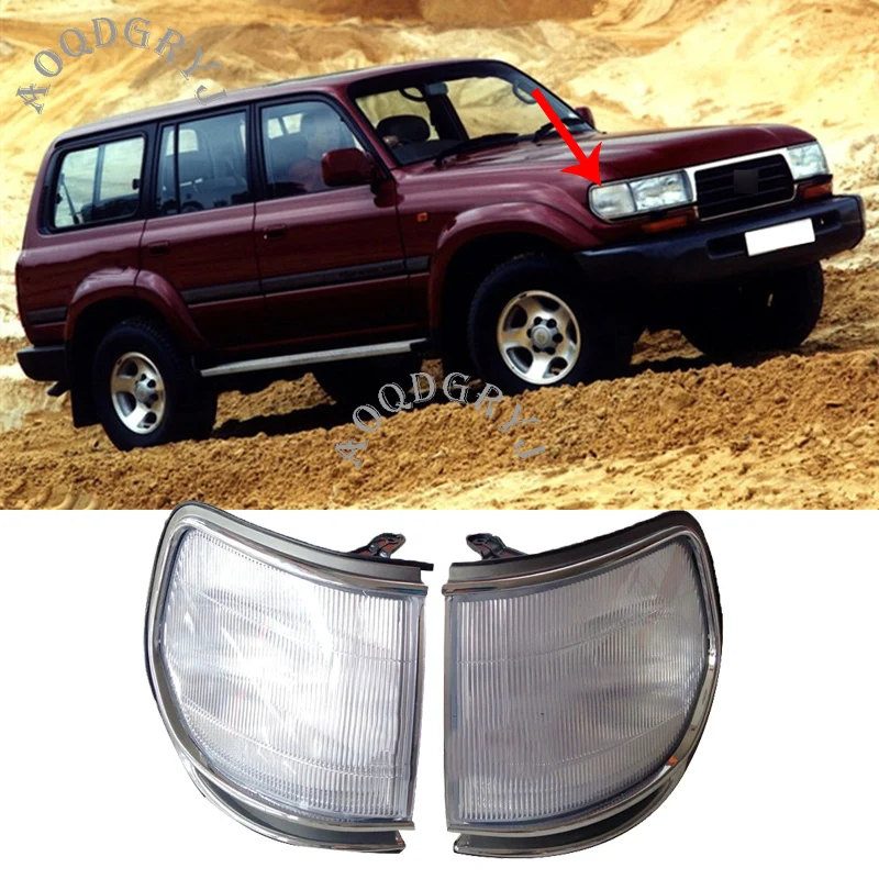 

Car Styling For Toyota Land Cruiser FJ80 LC80 1991-1997 Front Corner Lamp Light 1 Pair