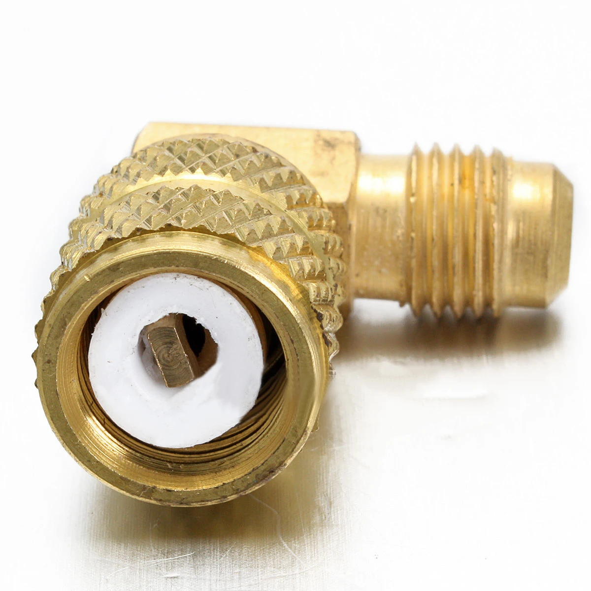 1pc Messing Auto AC Kälte Adapter Stecker Adapter für R410A Messgeräte Schlauch