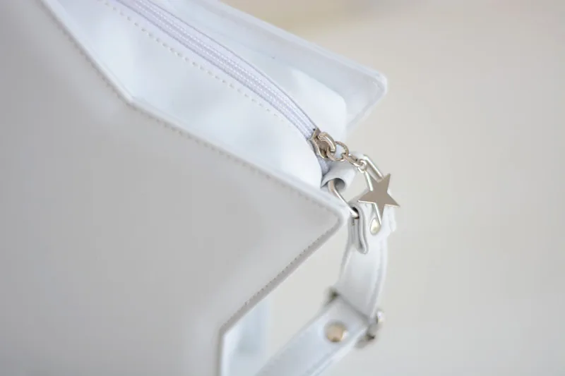 Lolita Mini Star Crossbody Messenger Handbag Shoulder Bag PU Leather Sweet Shape Tote Purse Handbag Women