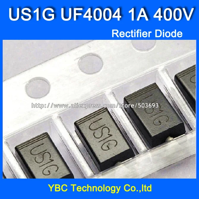 500pcs/lot  US1G UF4004 1A/400V SMA  Fast Recovery Rectifier Diode