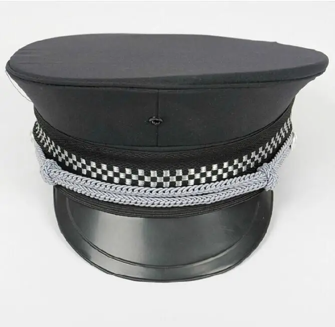 Chapeaux et casquettes de garde de sécurité pour hommes, chapeaux militaires, chapeaux de police, emballage en boîte, vêtements de sécurité,