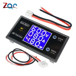 LCD Digital Display Voltmeter Ammeter Power Meter DC 0 -12V 24V 36V 500V 10A 1000W Voltage Current Power Detector Tester w/ Wire