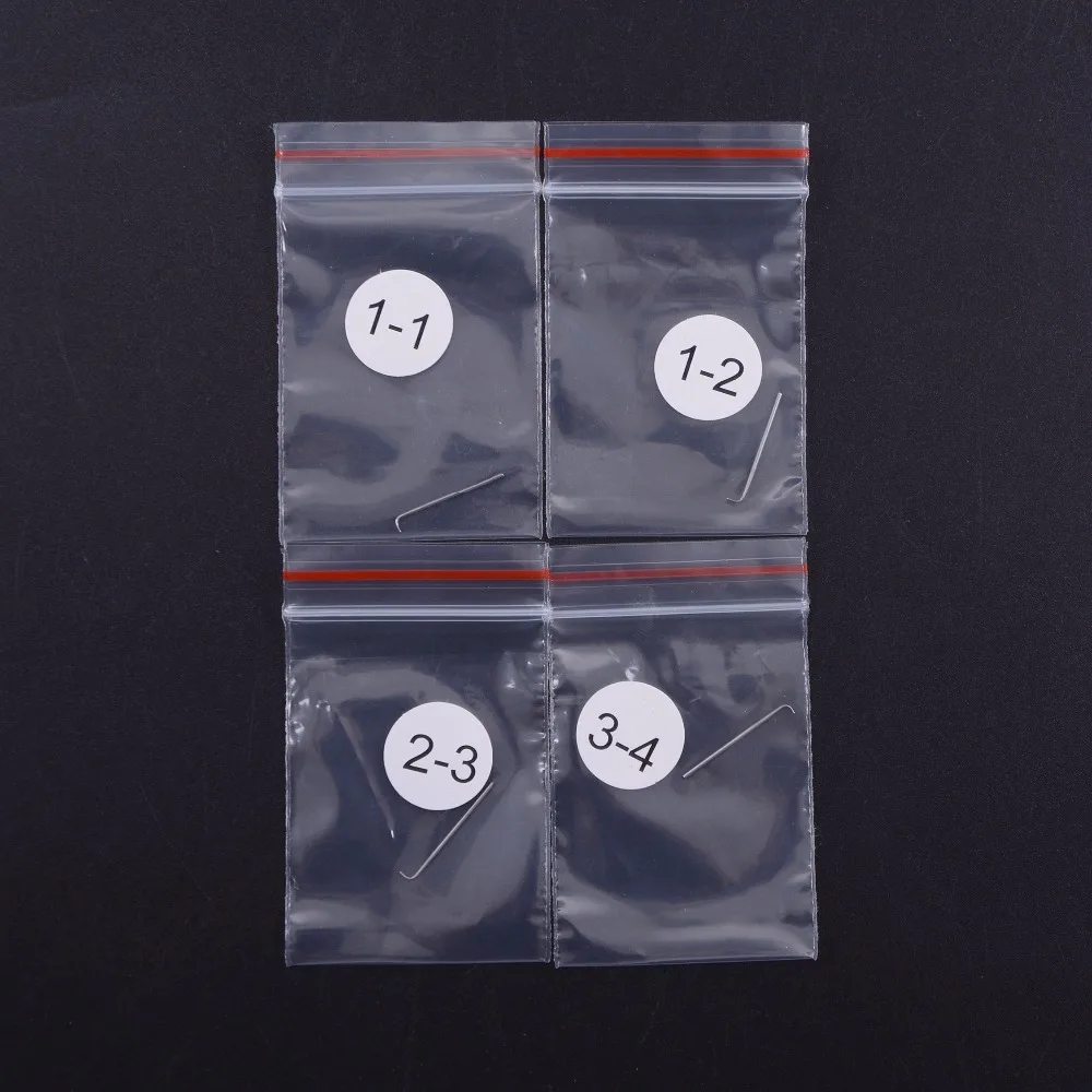 4 pcs Mix 4 Size Ventilating Needles(1-1,1-2,2-3,3-4) Make/Repair/Fix/Weave front/full Lace Wigs Toupee Hairpiece