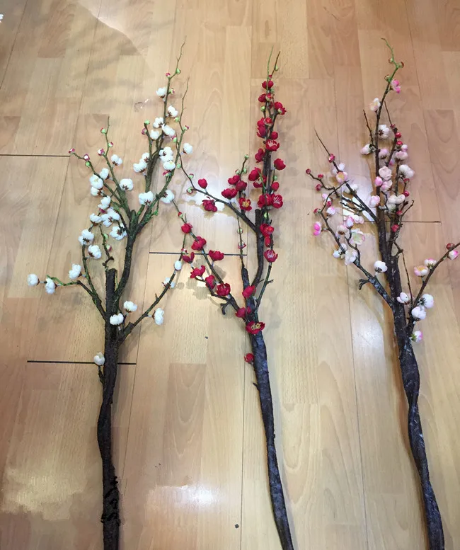 Factory outlets] plum flower factory simulation artificial flowers simulation flower opening with wedding housewarming