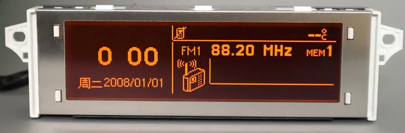 Screen support USB and Bluetooth Display red monitor 12 pin for Peugeot 307  207 408 citroen C4 C5 Red Screen.12 pin - AliExpress 34