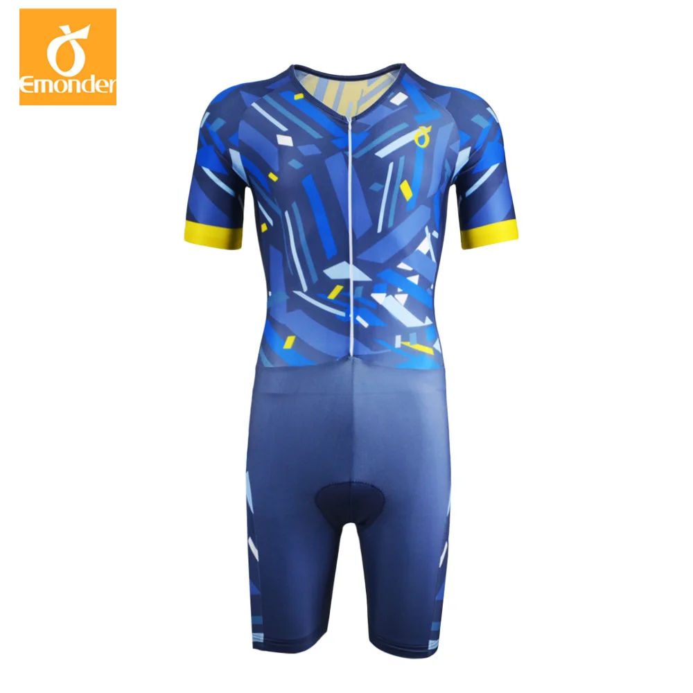 2019 New style Men's Summer Triathlon Sports Clothing Cycling Pro team Customized Cycling Skinsuit Ropa De Ciclismo Maillot