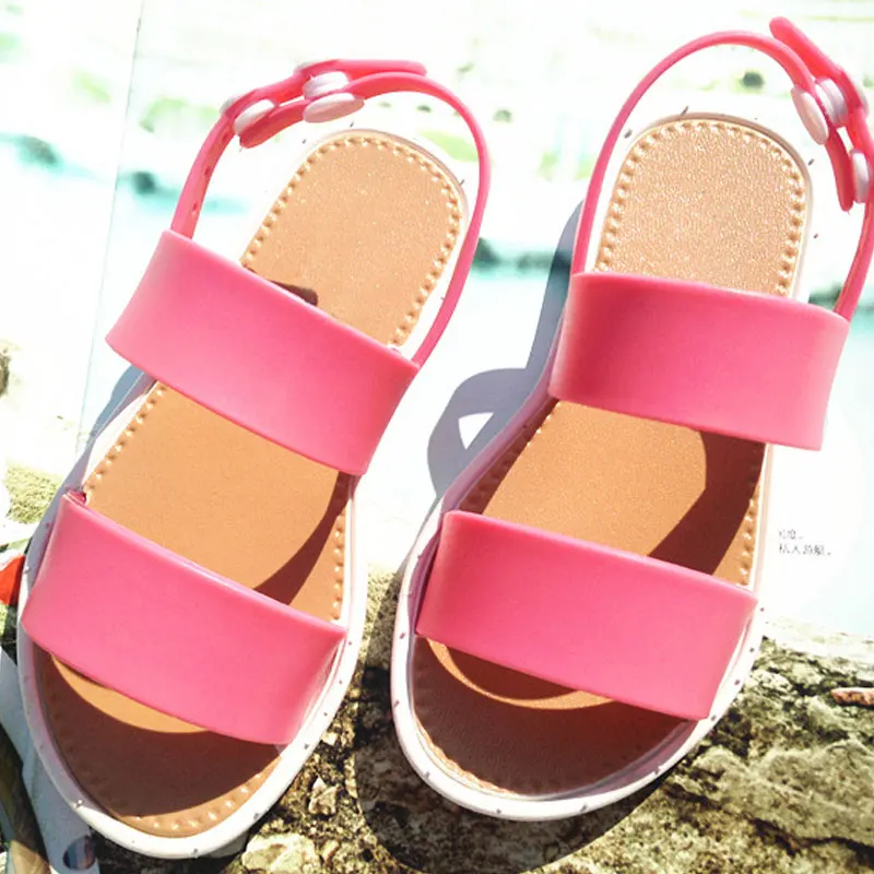 2017 New Summer Children Sandals for Girls Princess Shoes Kids Beach Sandals EUR25-30 Baby Toddler Shoes   SUW0244