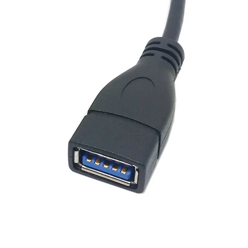 10cm 90 Degree Right Angled USB-C USB 3.1 Type C Male to A Female OTG Data Cable for Tablet Mobile Phone