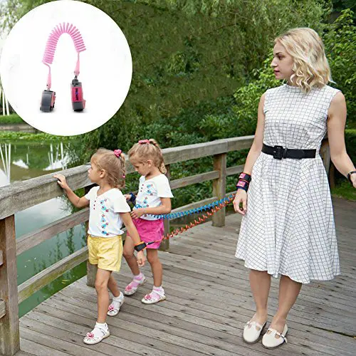 Anti Lost Wrist Link, Toddler Safety Leash with Key Lock, Safety Wrist Leash for Toddlers, Babies & Kids