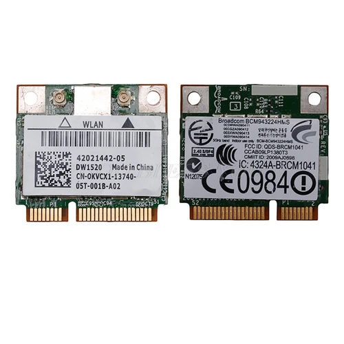 Imagen 1 del producto Adaptador de tarjeta de red WIFI para Dell, Toshiba, Acer, Sony y Samsung, banda Dual inalámbrica, media altura, MINI PCI-E 802.11a/g/n