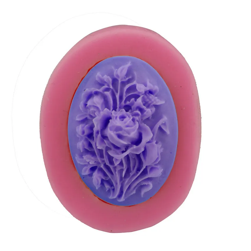 Peony Flower Shape Soap Silicone Mold Form DIY Fondant Cake Decorating Baking Tools Handmade Sugarcraft Candy Chocolate Molds