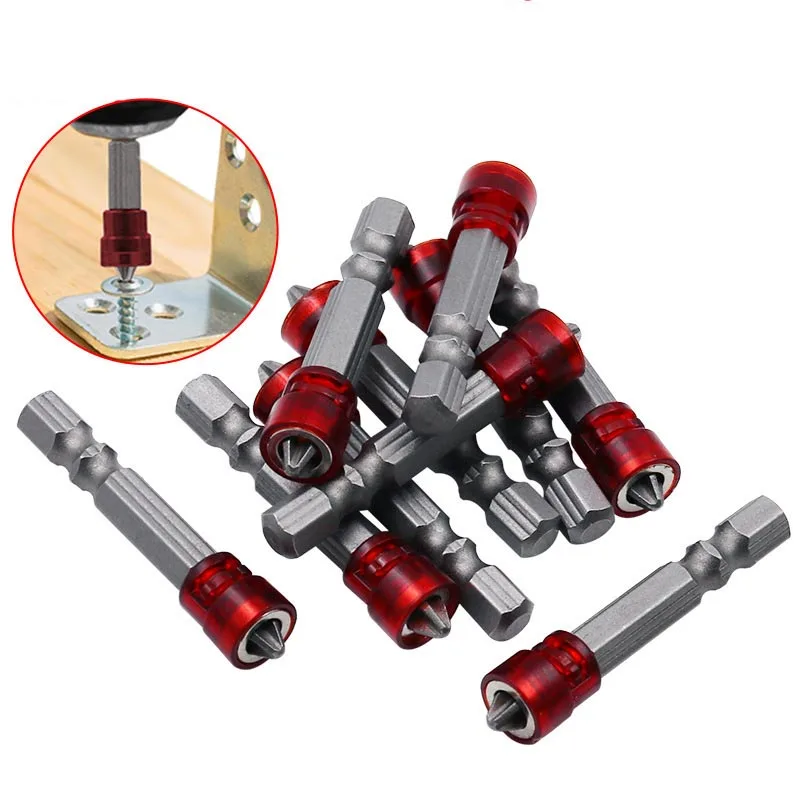 Electric Head Screw Tool With Red Driver 1/4" Bits Shank