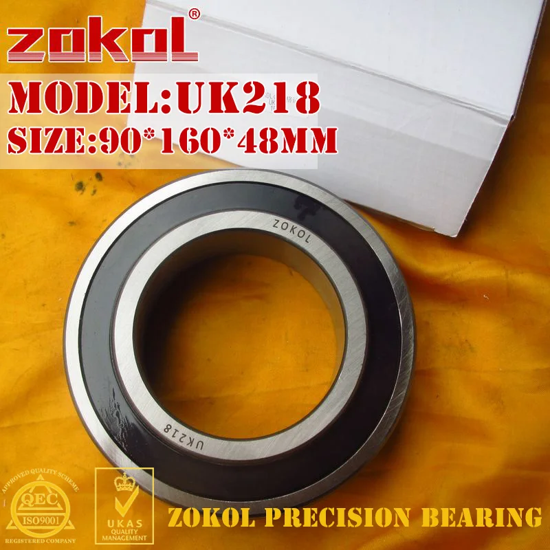 ZOKOL bearing UK218 Taper hole 190518 Pillow Block Ball Bearing 90*160*48mm