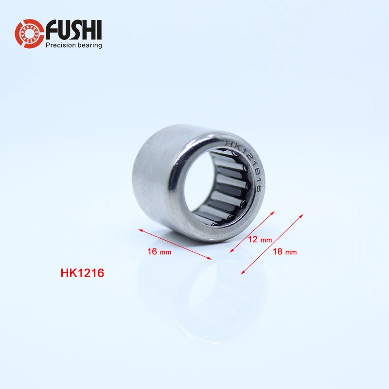 HK1216 Needle Bearings 12*18*16 mm ( 10 Pcs ) Drawn Cup Needle Roller Bearing HK121816 TLA1216Z