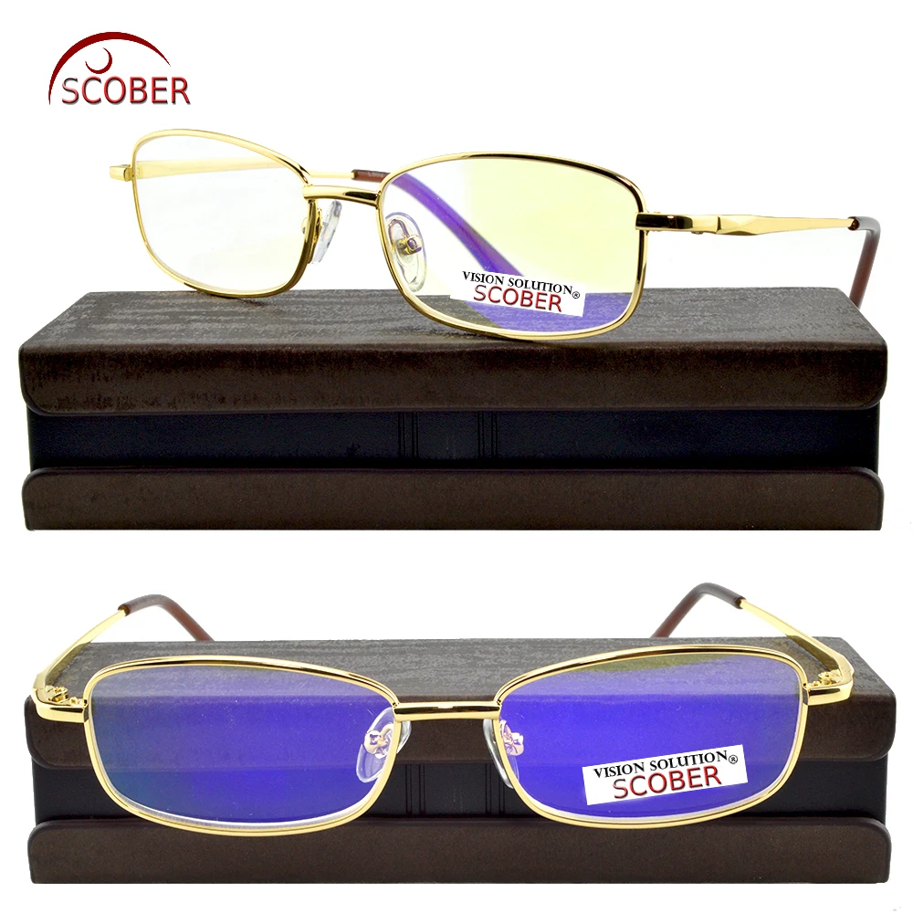 

2019 New = Scober Anti Light Anti-fatigue Coated Lens Tv Computer Book Reading Glasses With Case +1 +1.5 +2 +2.5 +3 +3.5 +4