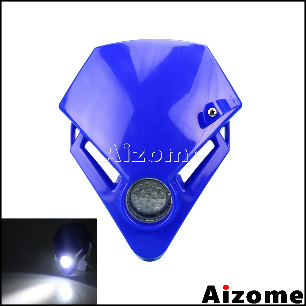 Enduro Motocross LED Head Light Mini Motorcycle Headlight Fairing Dual Sport Supermoto Lamp For GASGAS TXT PRO EXC GSX ZXR CBR