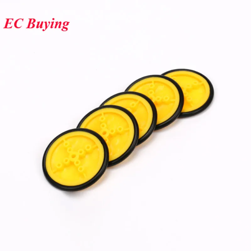 Wheel Rubber Wheel Robot Search Small Smart Car Accessories Tire Chassis Wheels Smart Car Rectangle Top Swivel Caster Castor PP