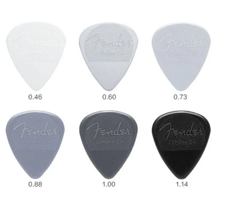 351 Shape Classic Nylon Guitar Picks Plectra Mediators 0.46/0.60/0.73/0.88/1.0/1.14mm, 1/piece