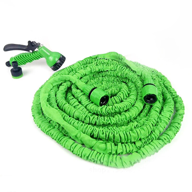 

50FT-100FT Garden Hose Expandable Magic Flexible Water Hose EU Hose Plastic Hoses Pipe With Spray Gun To Watering Car Wash Spray