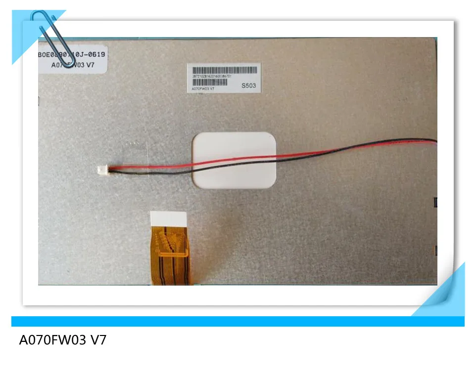 7 인치 lcd 스크린 A070FW03 V7, 26 핀 LED 백라이트