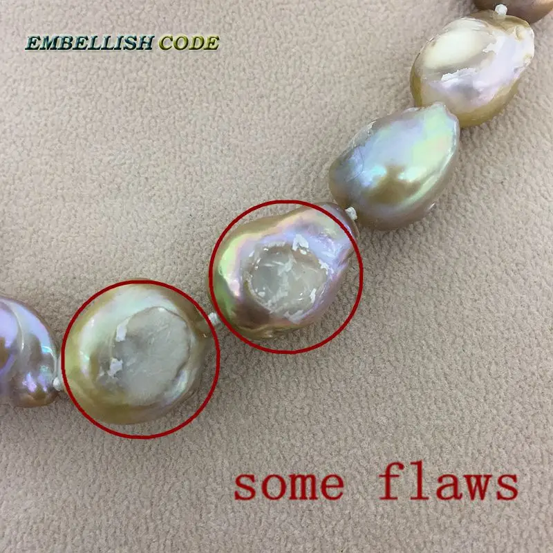 NEW big size baroque nucleate hooking earring flameball shape purple golden color natural fresh water pearl Rare colors