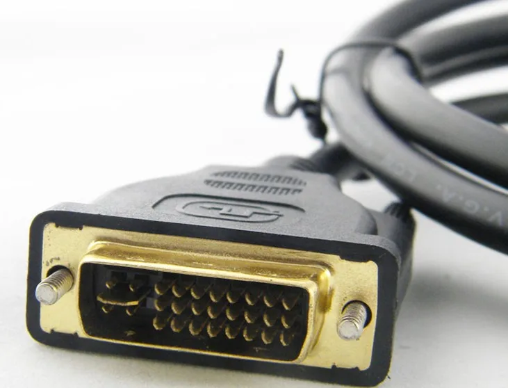 DVI-I (24 + 5) DVI إلى VGA D-SUB 15PIN الذكور إلى الذكور محول موصل كابل 0.25m / 1.5m / 3m / 5m ل رسومات منفصلة لعرض