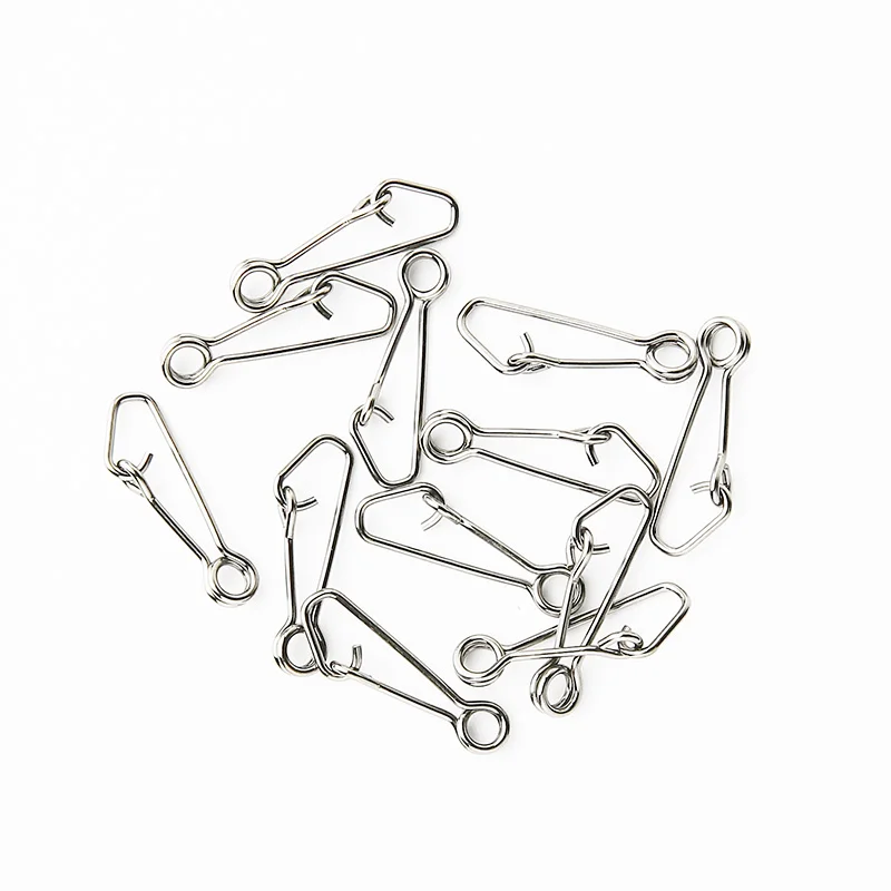 50pcs/Box Fishing Swivels Lure Hook Line Connector Sea Ocean Barrel Rolling Snap Hooked Carp Fly Ring Sinker Fishing Tool Tackle