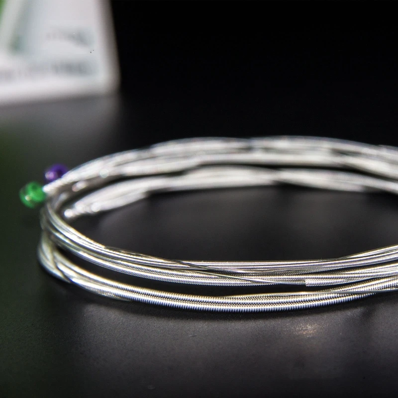 Musical Instrument Accessories Orphee Acoustic Guitar Strings Hexagonal Sliver Jacketed Alloy Q160S 011-052