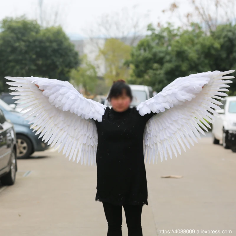 New arrival adults' white Flexible soft fairy wings big decor props for Wedding birthday party stage performance