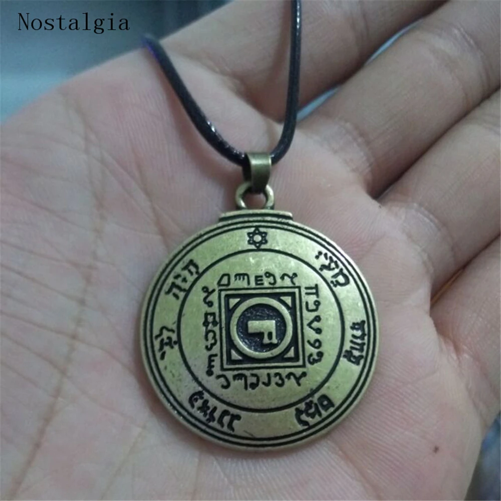 Talisman Good Luck Key of Solomon Pentacle Seal Pendant Necklace Hermetic Enochian Kabbalah Pagan Wiccan Jewelry